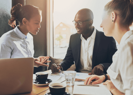 people in a meeting - mobile